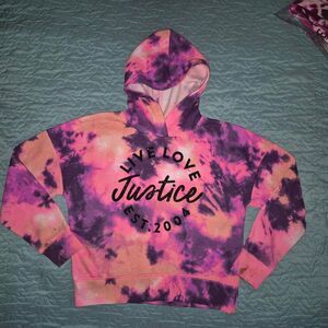 Justice Women's Pink and Purple Hoodie